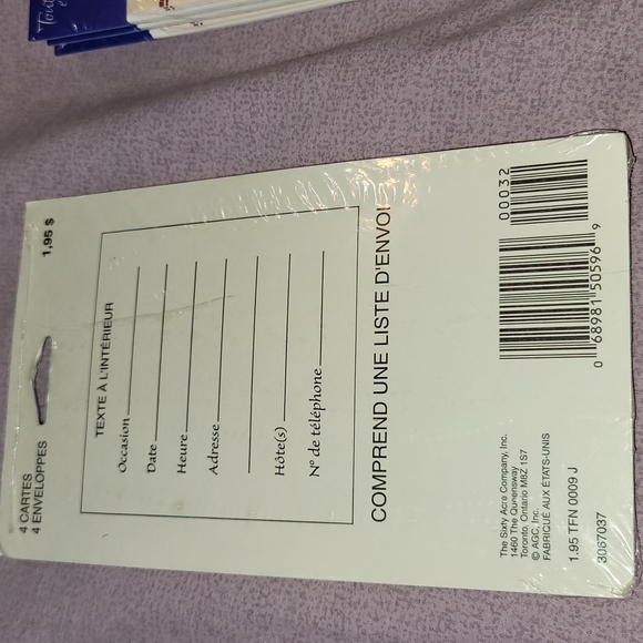 Set of 16 French Invitations (Cartes d'invitation) - Picture 3 of 3